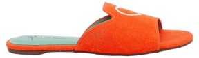 Infinite Love Orange Flat Slide - Blue Bird Shoes 