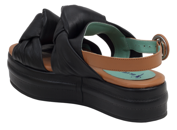 Knot Black Wedge - Blue Bird Shoes 