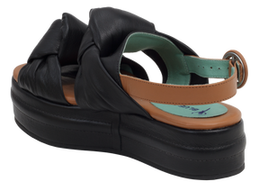 Knot Black Wedge - Blue Bird Shoes 