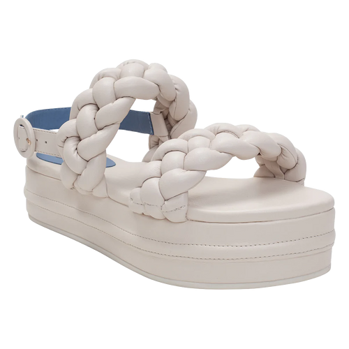 Ankle Strap Off White Sandals - Blue Bird Shoes 