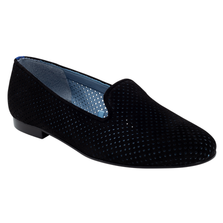 Perforated Black Loafer
