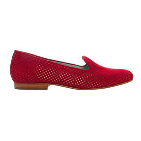 Perforated Red Loafer