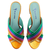 Metallic Rainbow Mule - Blue Bird Shoes 