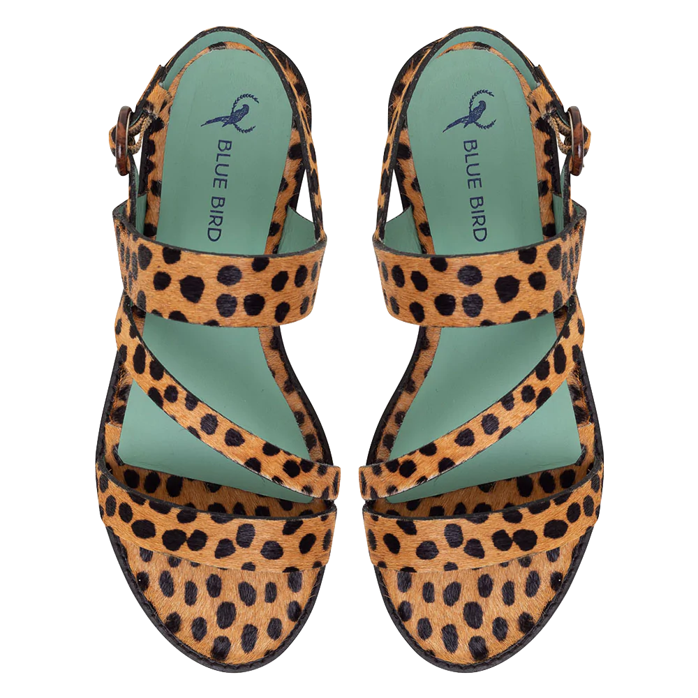 Cheetah Caramel Strap Flat