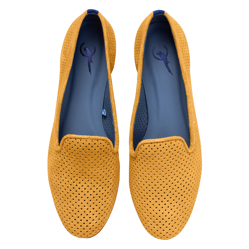 Perforated Yellow Loafer