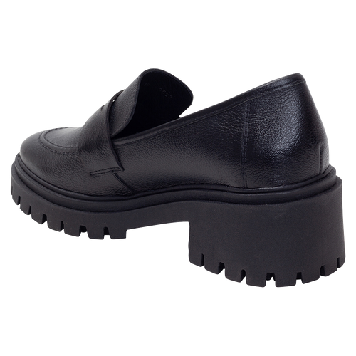 Classic Black Platform Loafer