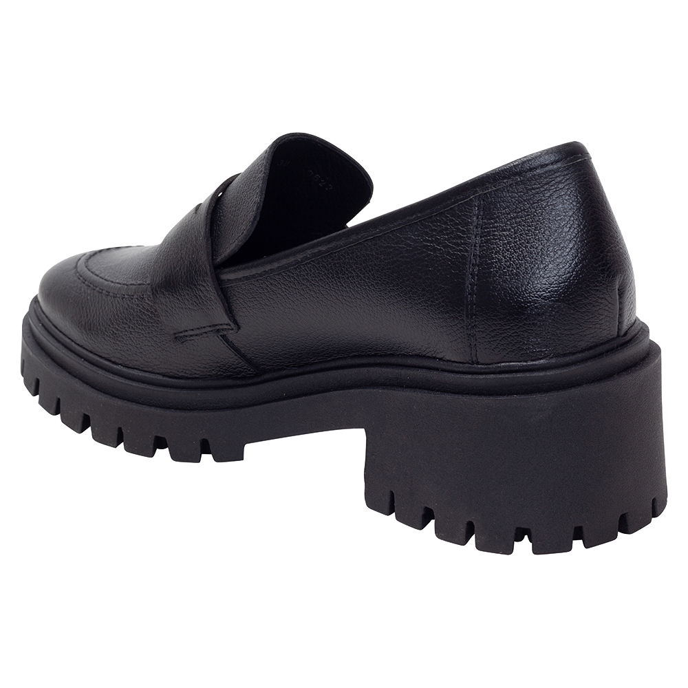 Classic Black Platform Loafer
