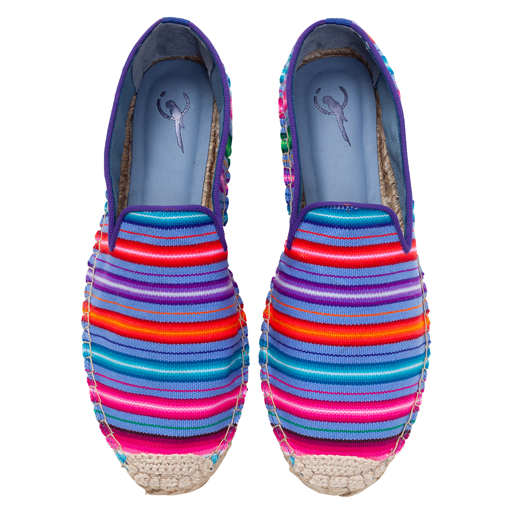 Peruvian Striped Espadrilles - Blue Bird Shoes 