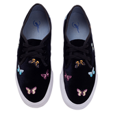 Butterflies Black Sneaker - Blue Bird Shoes 