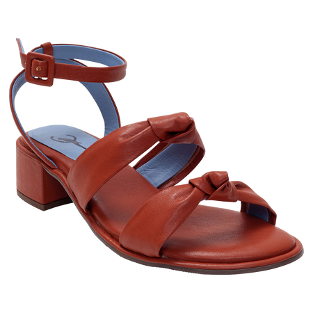 Ribbon Brown Sandals - Blue Bird Shoes 