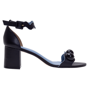 Waves Black Sandals - Blue Bird Shoes 