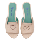 Infinite Love Nude Flat Slide - Blue Bird Shoes 