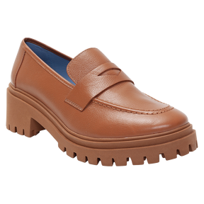 Classic Caramel Platform Loafer - Blue Bird Shoes 