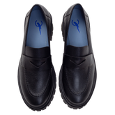 Classic Black Platform Loafer - Blue Bird Shoes 