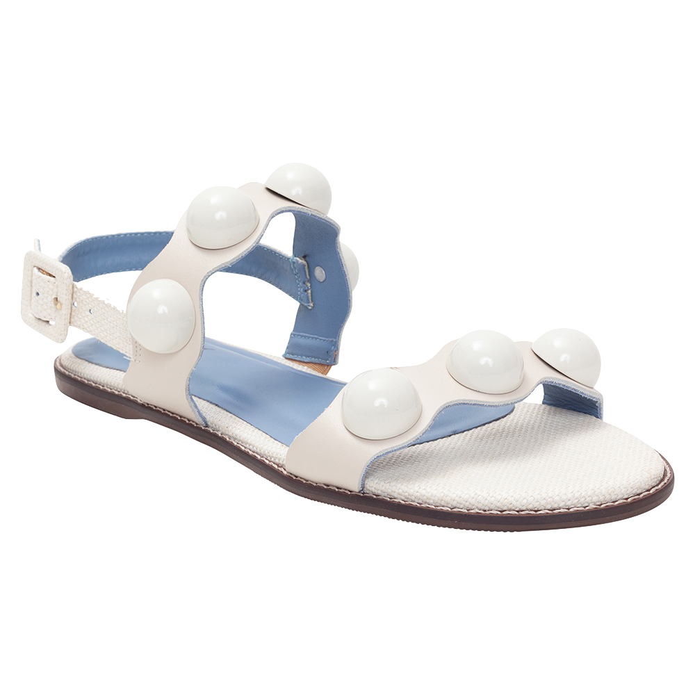 Waves Off White Flat - Blue Bird Shoes 